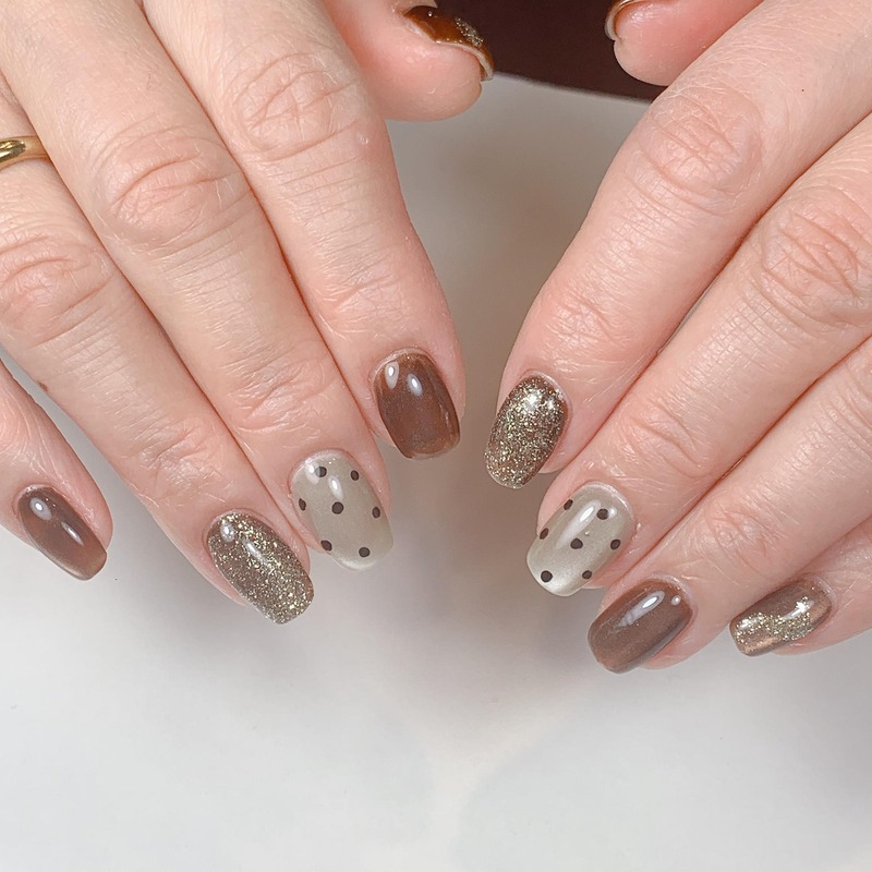 草津市 uluca nail お客様の声1 M.T様 40代のネイル仕上がり